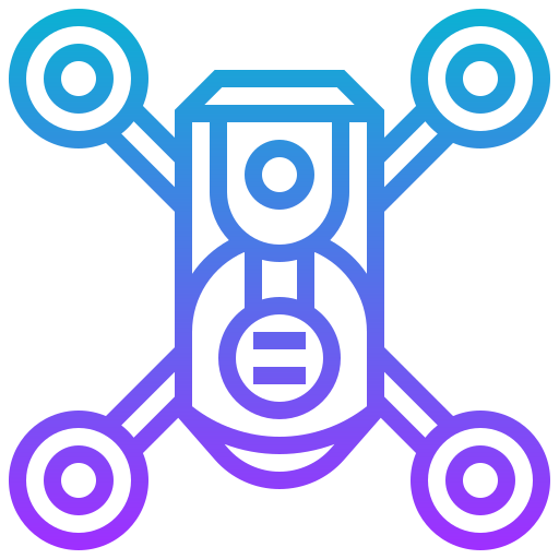 drone Meticulous Gradient Icône