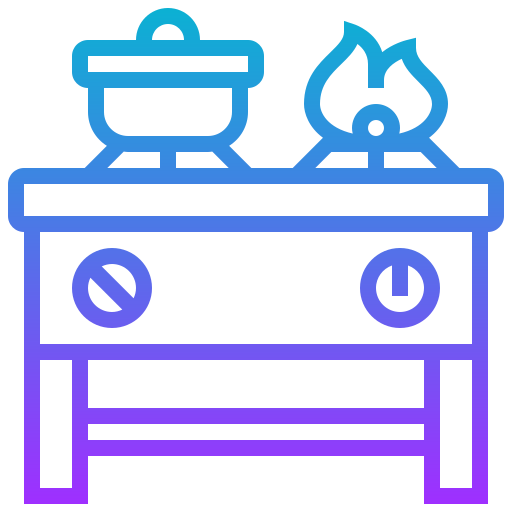 Gas stove Meticulous Gradient icon