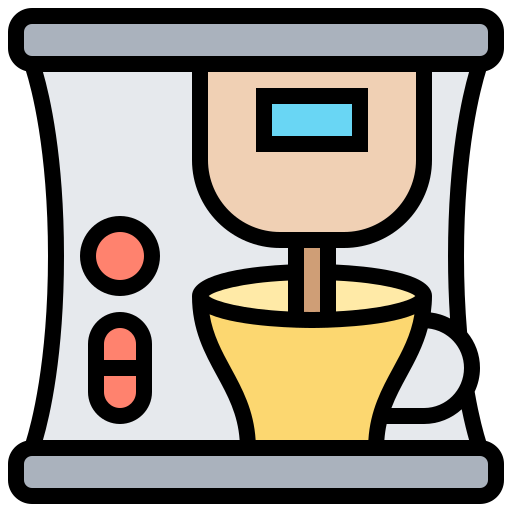 kaffeemaschine Meticulous Lineal Color icon