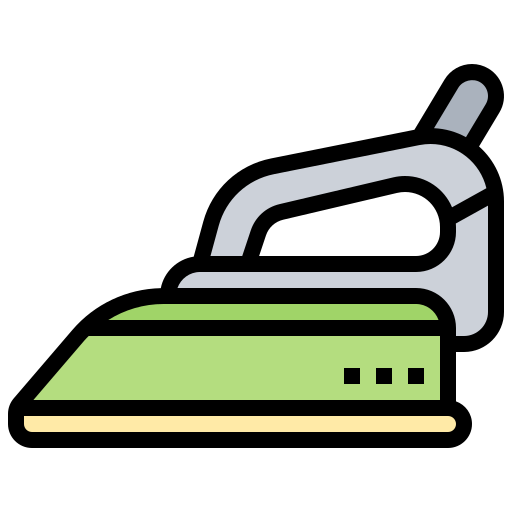 Electric iron Meticulous Lineal Color icon
