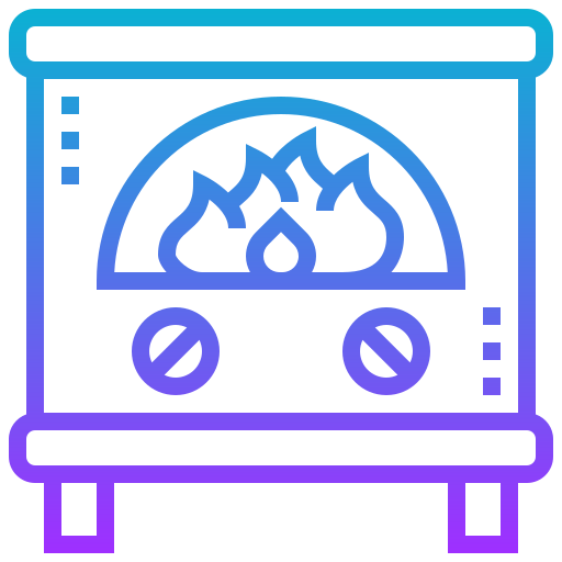 Fireplace Meticulous Gradient icon