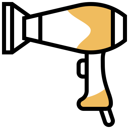 secador de pelo Meticulous Yellow shadow icono