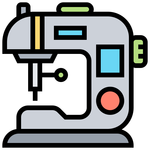 máquina de coser Meticulous Lineal Color icono