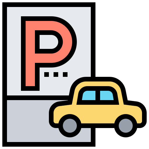 parkeren Meticulous Lineal Color icoon