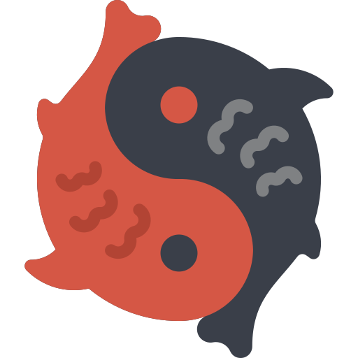 yin-yang Basic Miscellany Flat icon