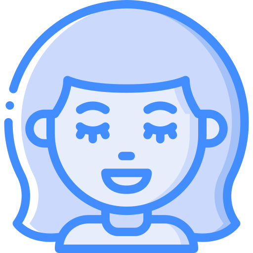 meisje Basic Miscellany Blue icoon