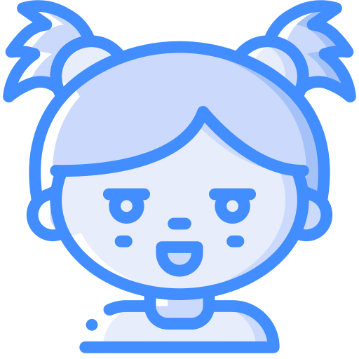 女の子 Basic Miscellany Blue icon