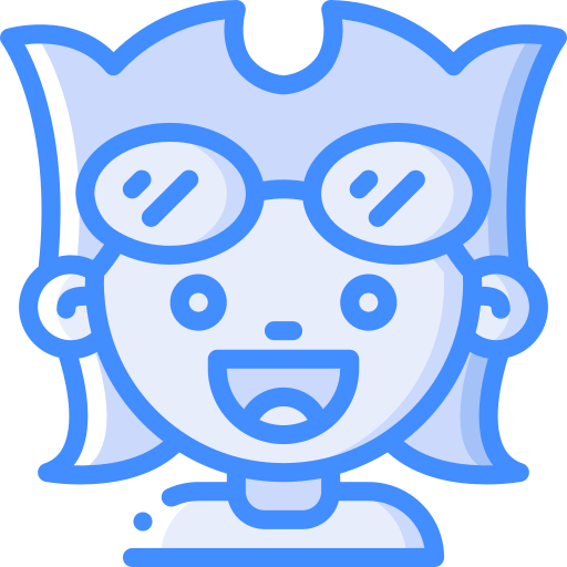 meisje Basic Miscellany Blue icoon