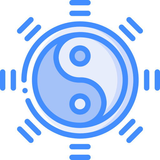 yin yang Basic Miscellany Blue ikona