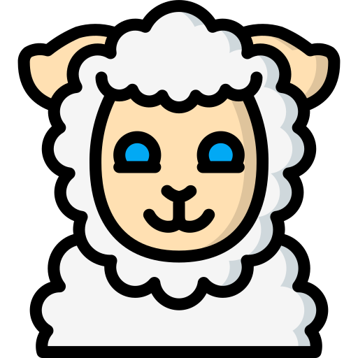 Sheep Basic Miscellany Lineal Color icon