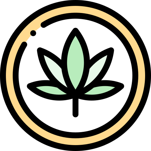 大麻 Detailed Rounded Lineal color icon