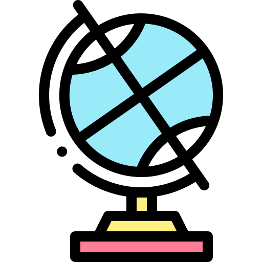 グローブ Detailed Rounded Lineal color icon