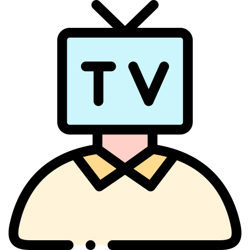 tv Detailed Rounded Lineal color icon