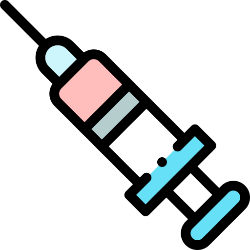 注射器 Detailed Rounded Lineal color icon