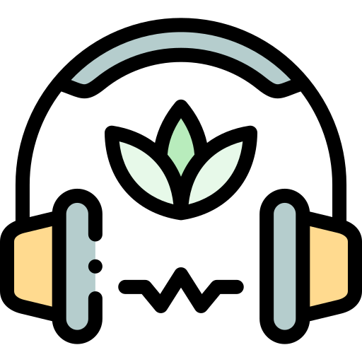 Music therapy Detailed Rounded Lineal color icon