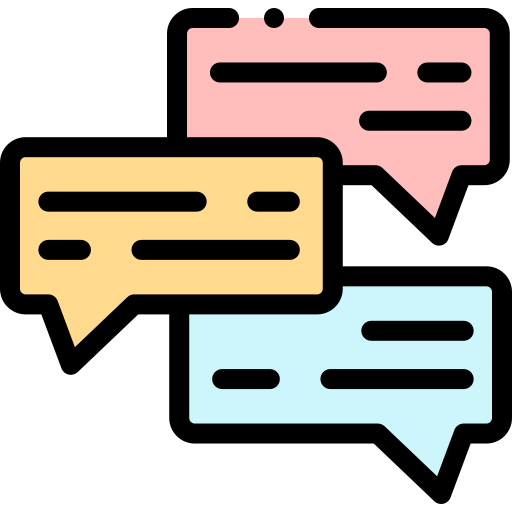 Chatting Detailed Rounded Lineal color icon