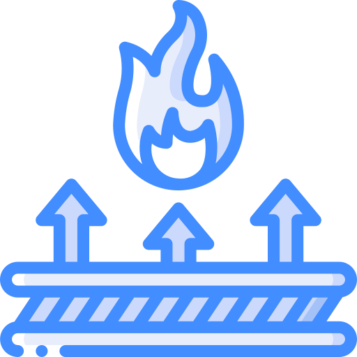 Flameproof fabric Basic Miscellany Blue icon