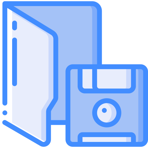 플로피 디스크 Basic Miscellany Blue icon