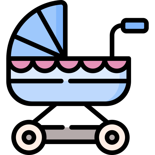 Baby buggy Special Lineal color icon