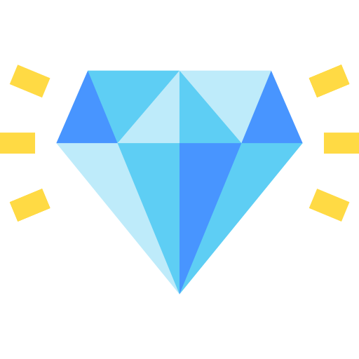 Diamond Basic Straight Flat icon