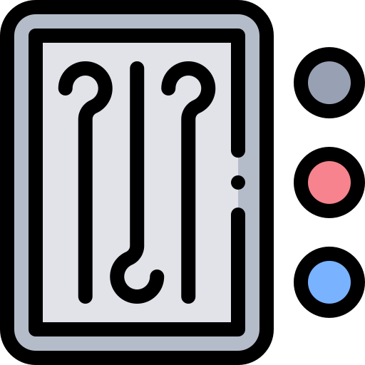 Needles Detailed Rounded Lineal color icon
