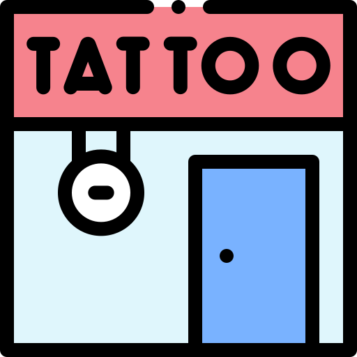Tattoo studio Detailed Rounded Lineal color icon