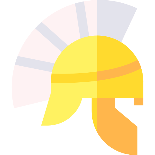 hełm rzymski Basic Straight Flat ikona