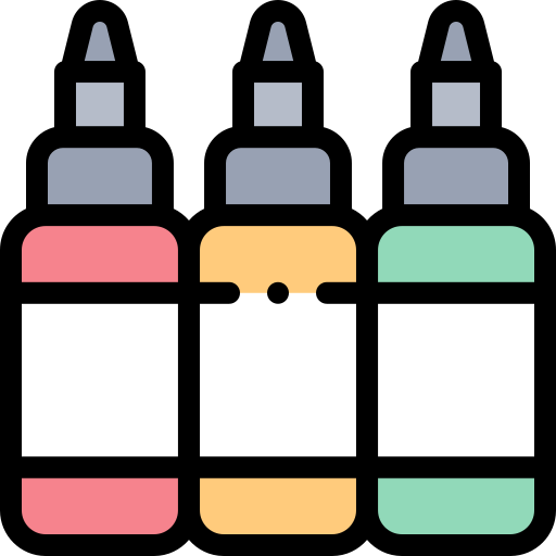 インク Detailed Rounded Lineal color icon