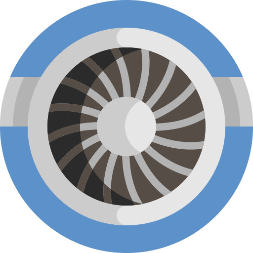 turbina Detailed Flat Circular Flat icono