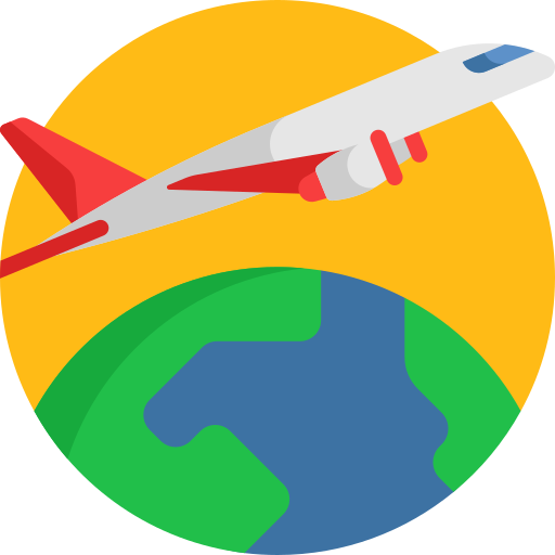 vlucht Detailed Flat Circular Flat icoon