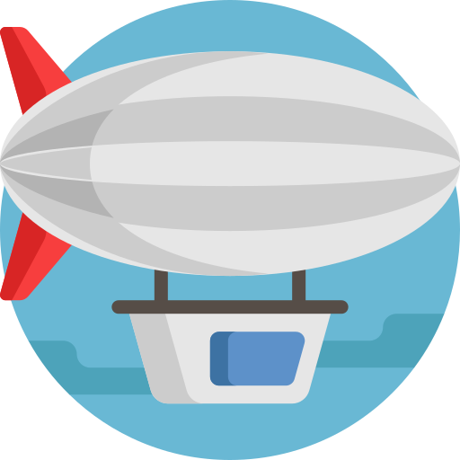 Zeppelin Detailed Flat Circular Flat icon