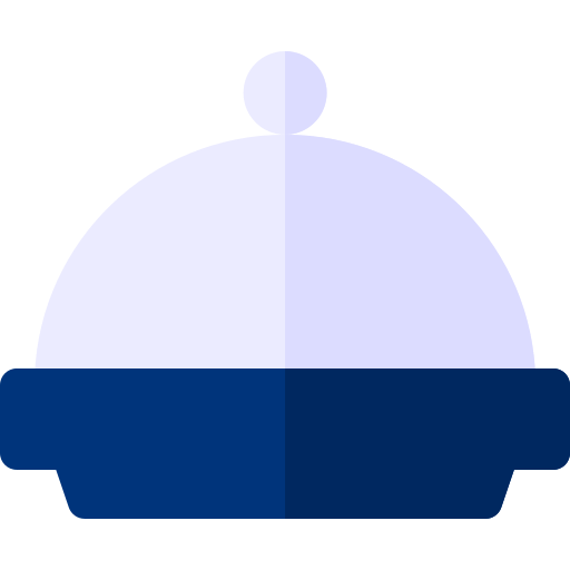 bandeja de comida Basic Rounded Flat icono