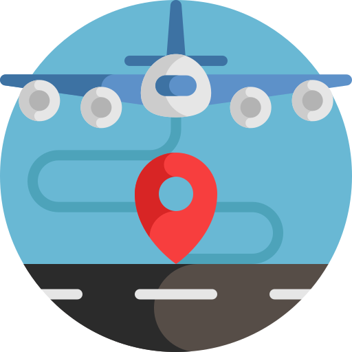 route Detailed Flat Circular Flat icoon