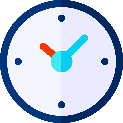 reloj Basic Rounded Flat icono