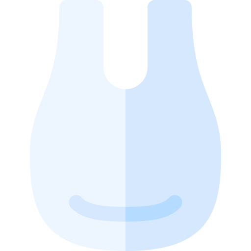 bolsa de plastico Basic Rounded Flat icono