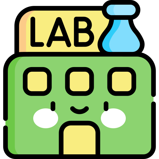 laboratorium Kawaii Lineal color ikona