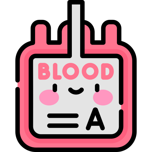 Blood bag Kawaii Lineal color icon