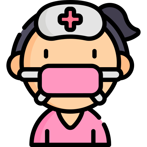 krankenschwester Kawaii Lineal color icon
