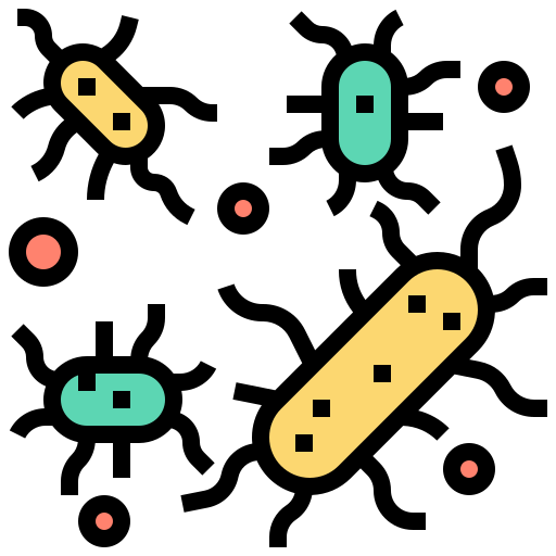 Bacteria Meticulous Lineal Color icon