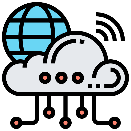 Cloud network Meticulous Lineal Color icon