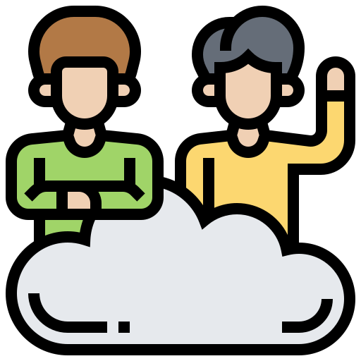 cloud-sharing Meticulous Lineal Color icon