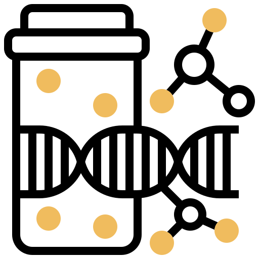 estructura de adn Meticulous Yellow shadow icono
