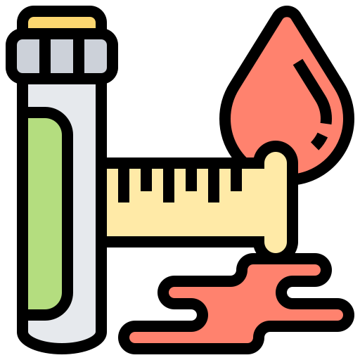 Blood test Meticulous Lineal Color icon