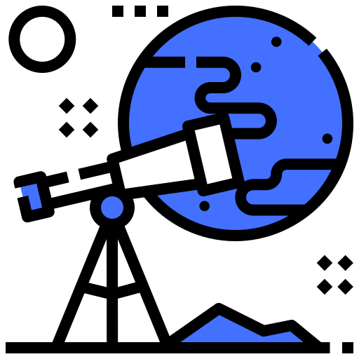 망원경 Inipagistudio Blue icon