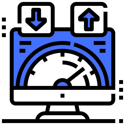 nivel de conexión Inipagistudio Blue icono