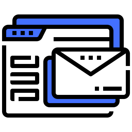 Mail Inipagistudio Blue icon