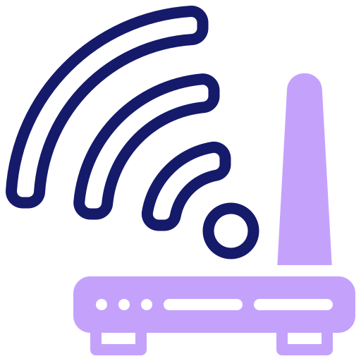 router de wifi Inipagistudio Lineal Color icono