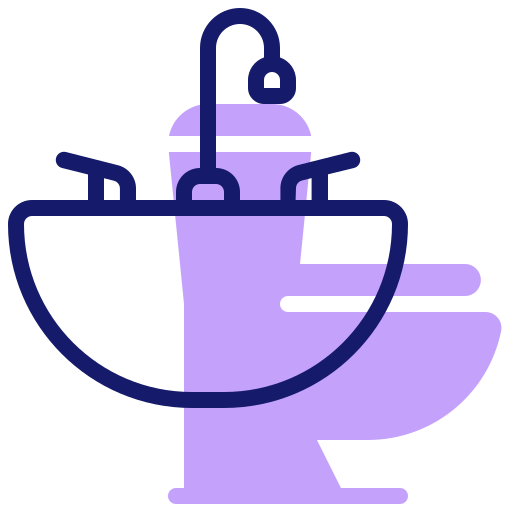 Toilet Inipagistudio Lineal Color icon