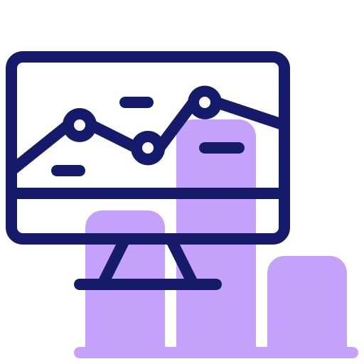 Statistics Inipagistudio Lineal Color icon