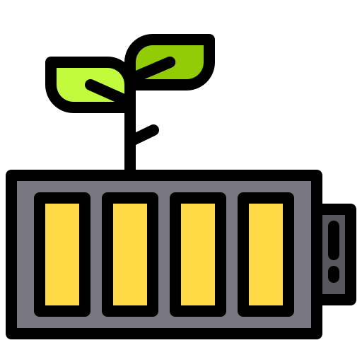 ekologiczna bateria xnimrodx Lineal Color ikona